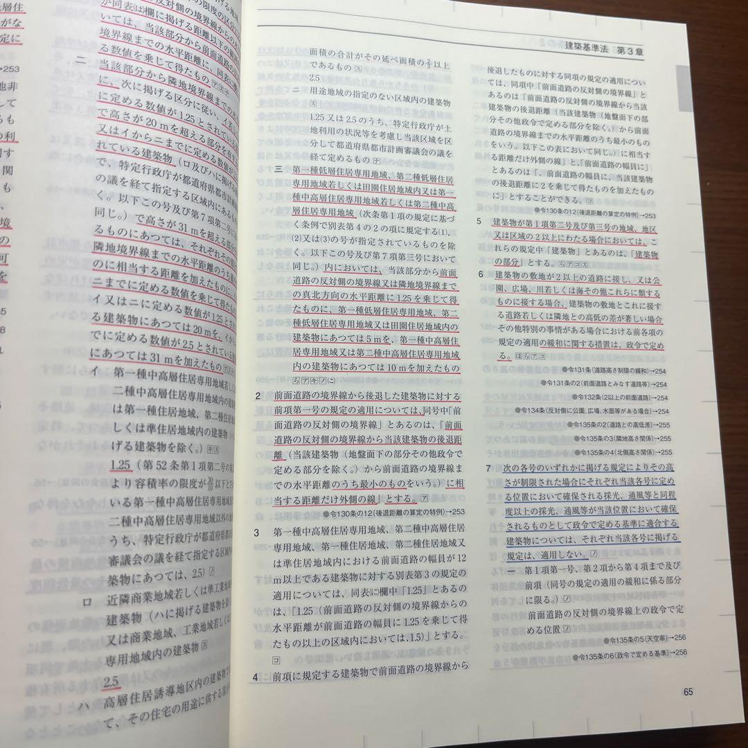 一級建築士 法令集 2026 総合資格 令和8年度版　※線引き済み