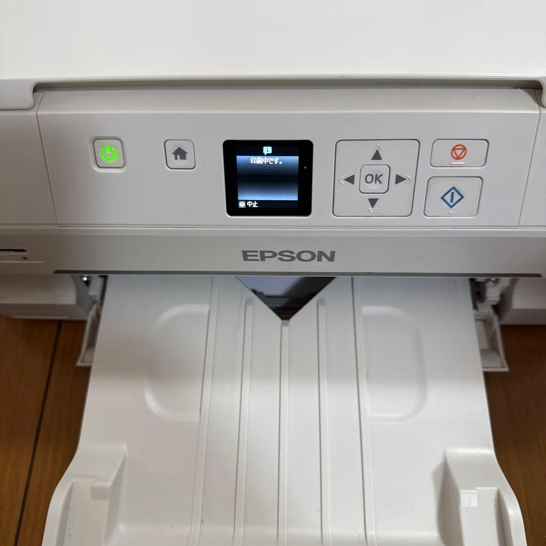 満*様 廃インク吸収パット限界交換状態EPSON 複合機 本体 ホワイト　EP7