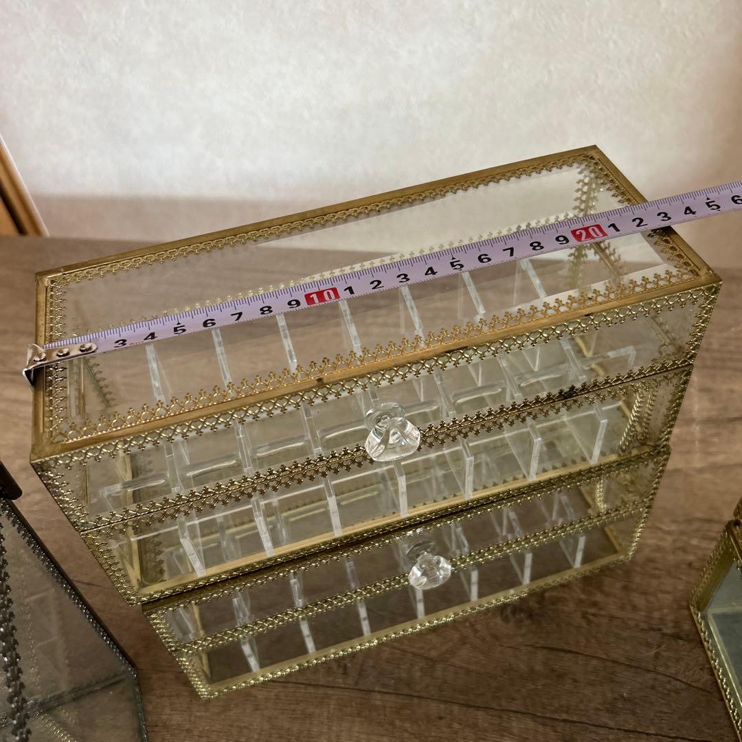 ガラス製コレクションボックスセット