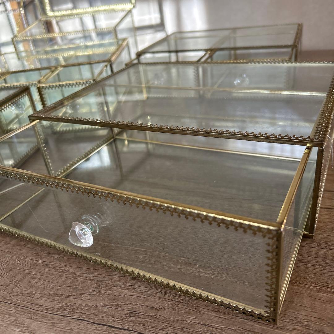 ガラス製コレクションボックスセット