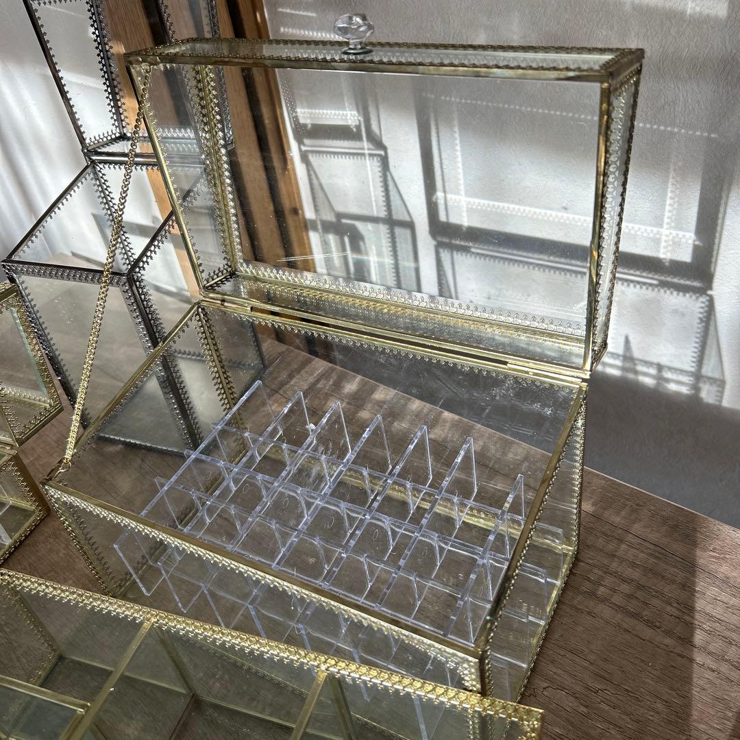 ガラス製コレクションボックスセット