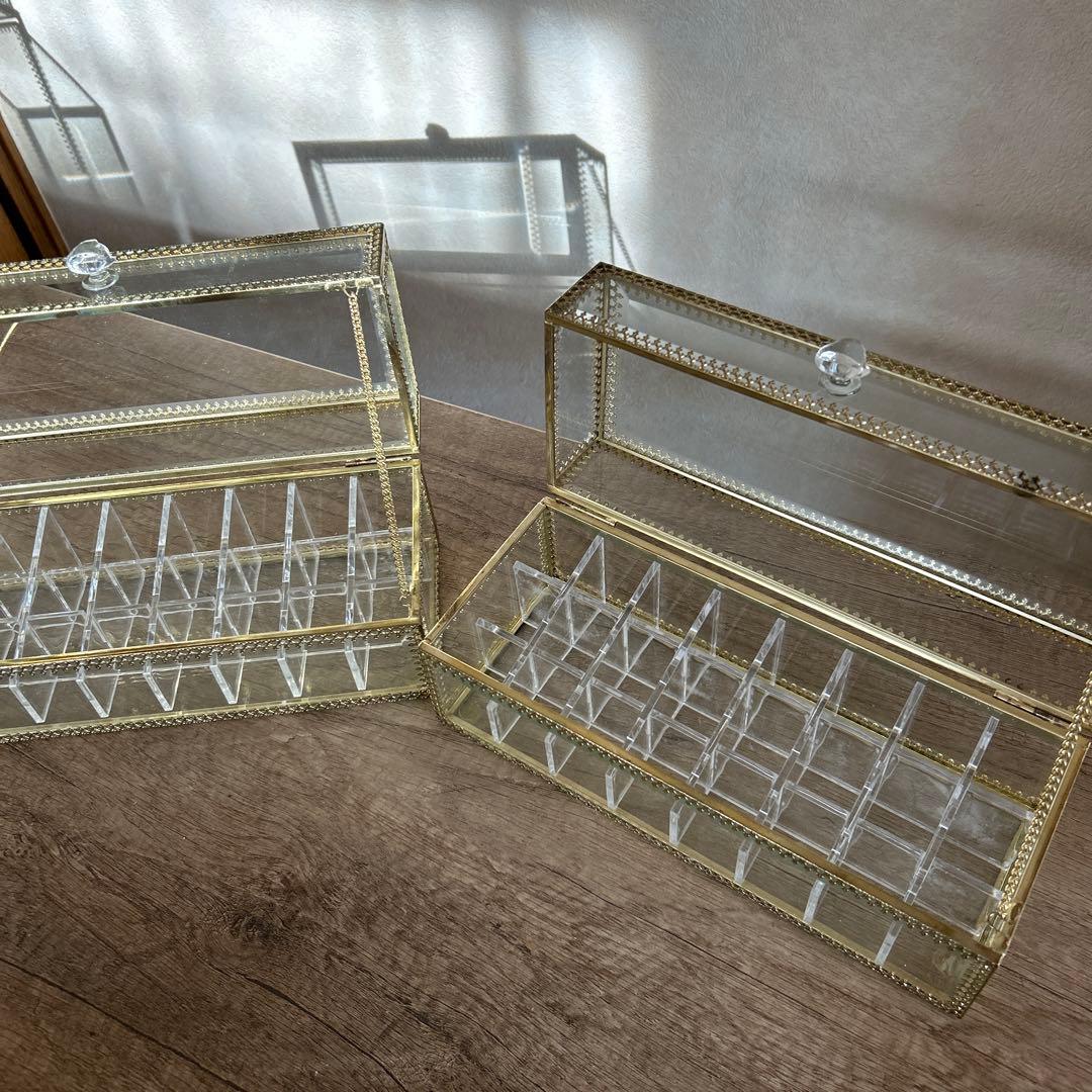 ガラス製コレクションボックスセット