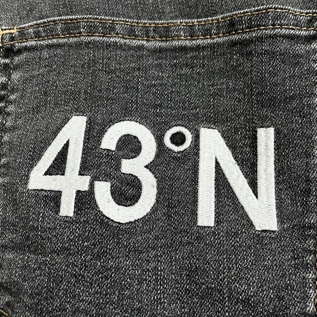 M18238 極美品　アンコキーヌ　43°N刺繍　ストレッチカーヴィーパンツ　L