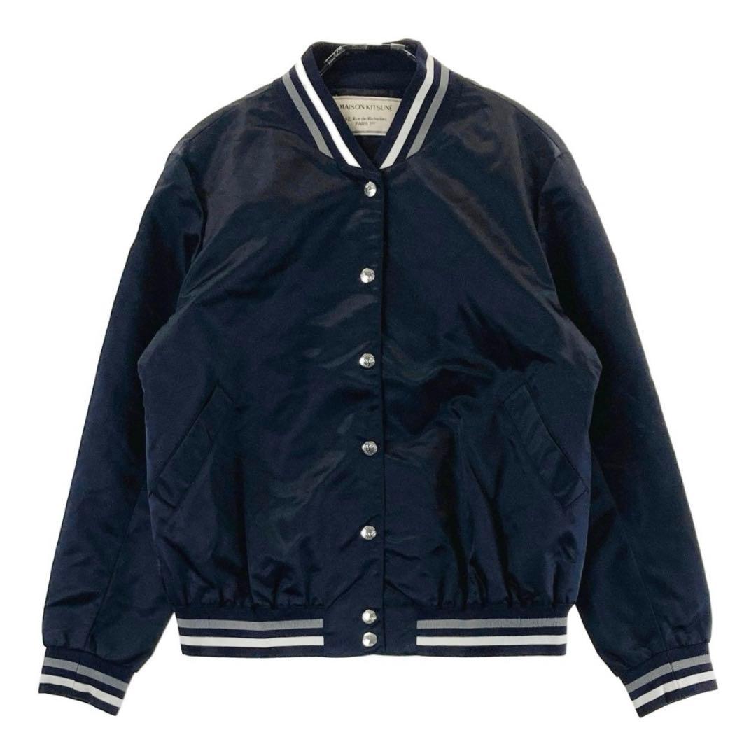 MAISON KITSUNÉ メゾンキツネ ネイビー スタジャン