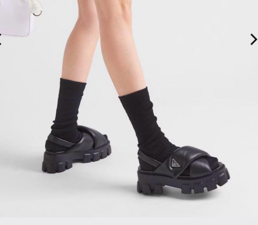 【正規品・指原莉乃さん着用】prada モノリス サンダル