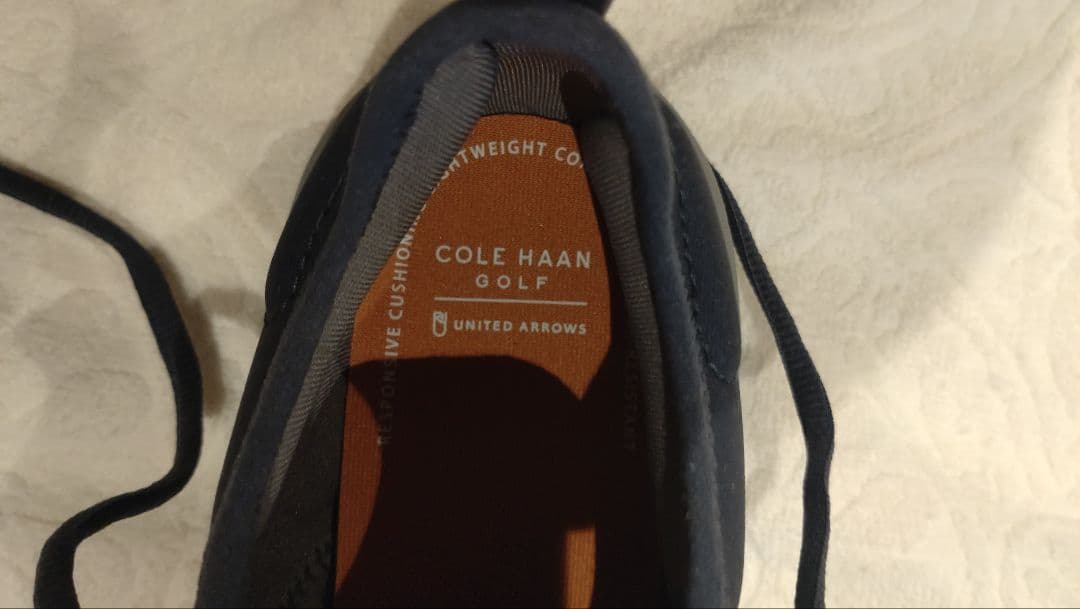 コ*ナ様 COLE HAAN ゴルフシューズ ネイビー 収納袋付き