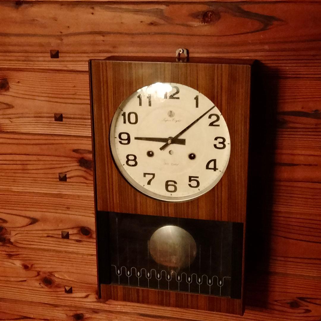 【新品】愛知時計 ボンボン時計 アンティーク 掛け時計 振り子時計 昭和レトロ