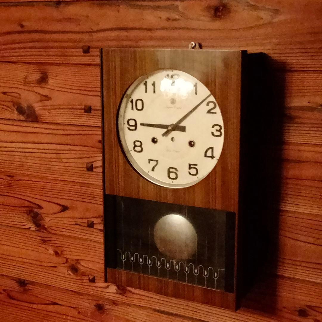 【新品】愛知時計 ボンボン時計 アンティーク 掛け時計 振り子時計 昭和レトロ