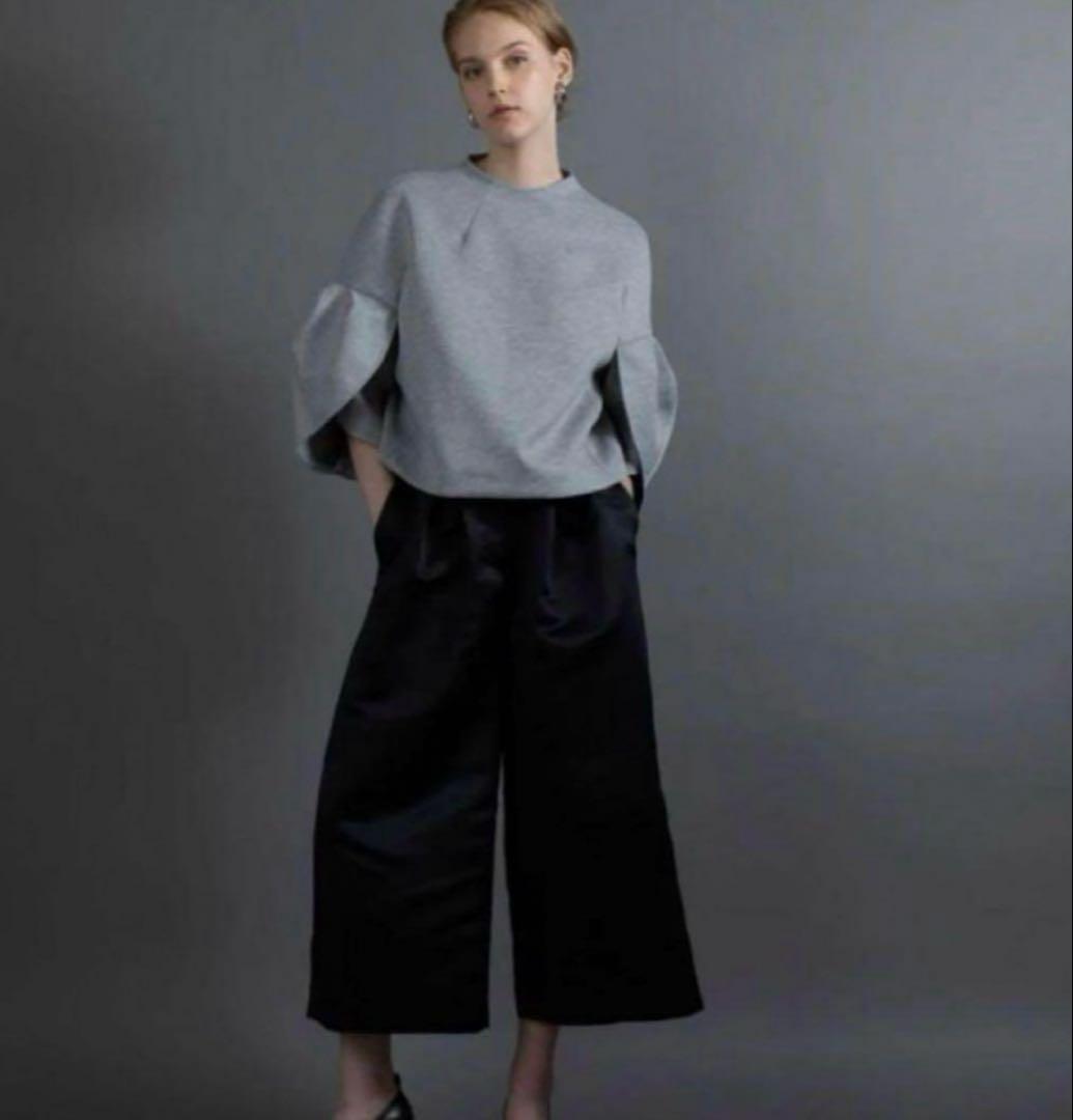 Heve シアーサテンガウチョパンツ