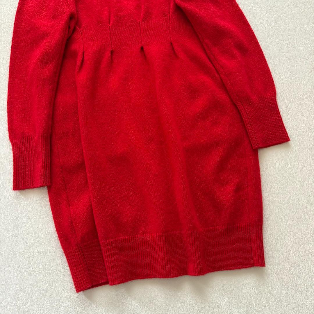 タグ付　ESTNATION ラムウール　ロングカーディガン 美シルエット