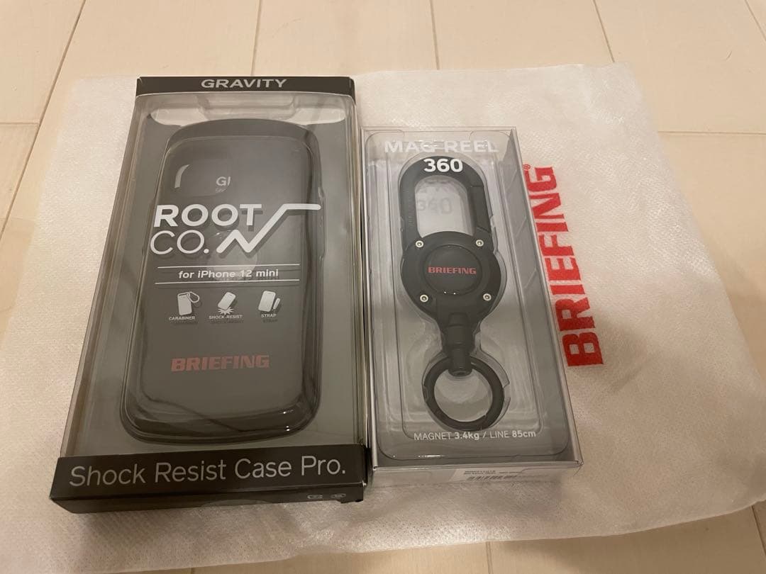ROOT CO ブリーフィング　iPhone12mini マグリールセット