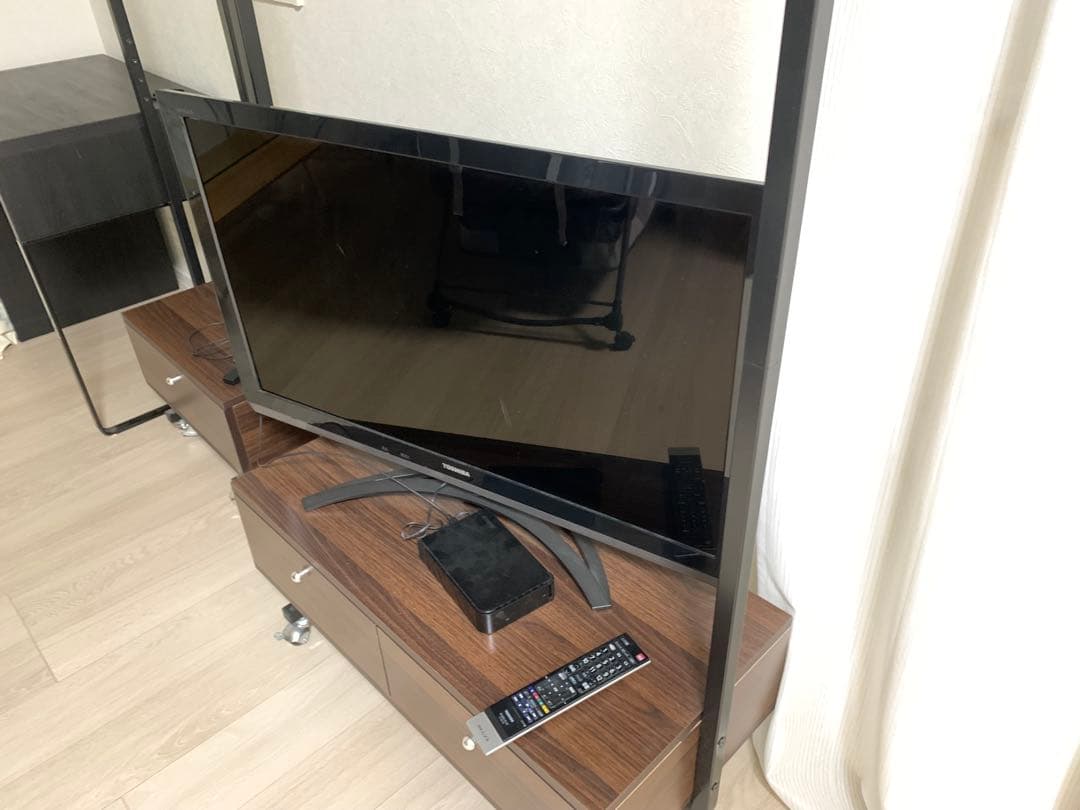 液晶テレビ スタンド式 リモコン付き
