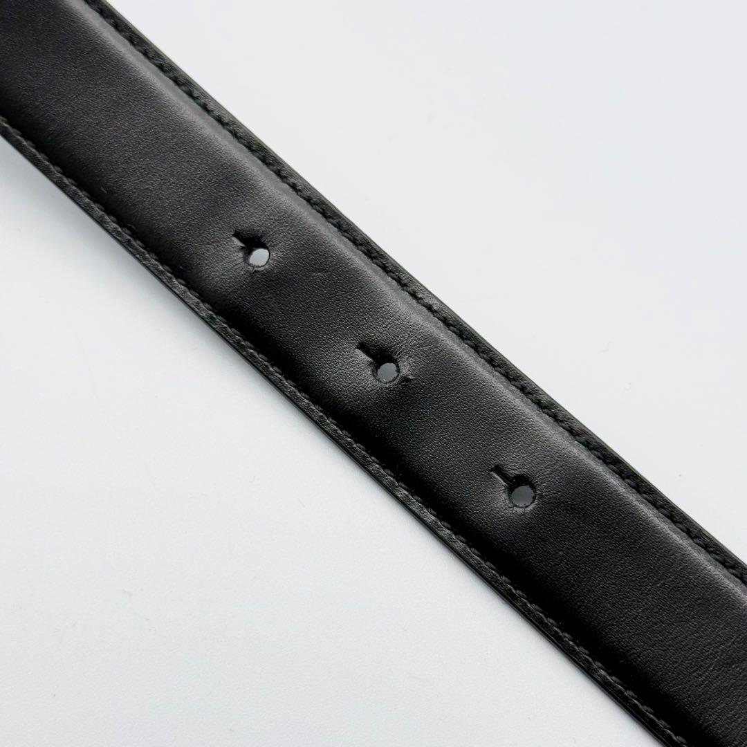 ✨良品✨GUCCI ベルト Gバックル シルバー金具 ビジネス レザー 男女兼用