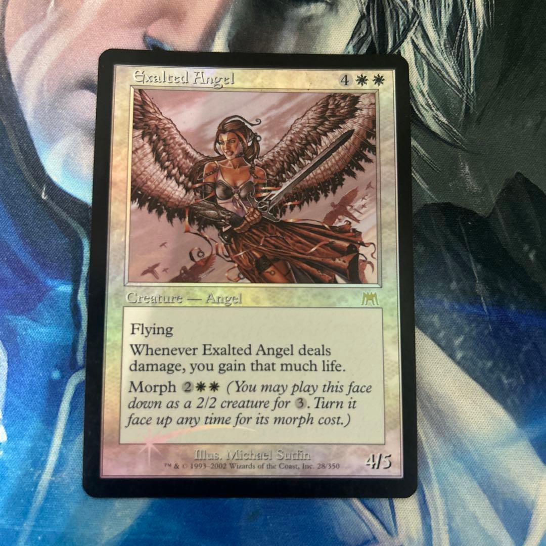 Foil 賛美されし天使/Exalted Angel》[ONS] 白R