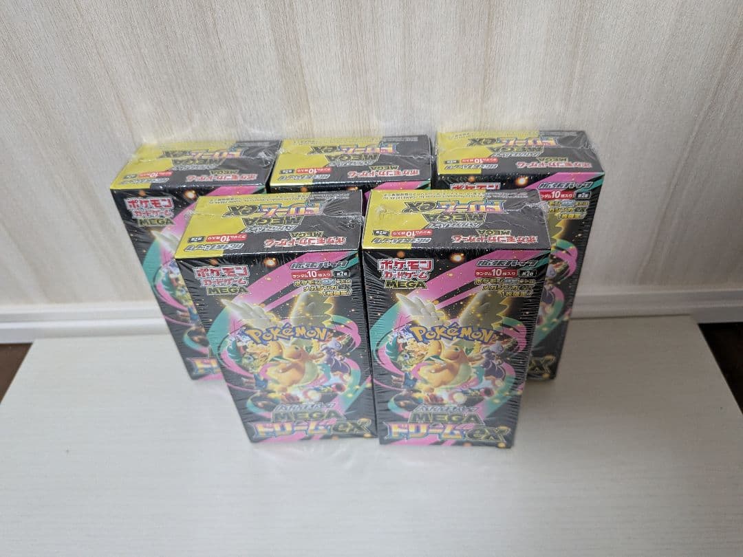 当日発送可！ポケモンカードMEGAドリームex BOX５個新品未開封シュリンク付