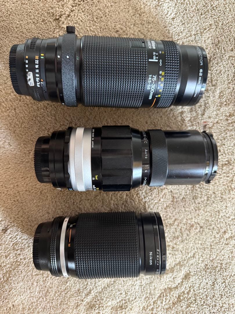 Nikon ズームレンズ 3本セット AF NIKKOR -Q C