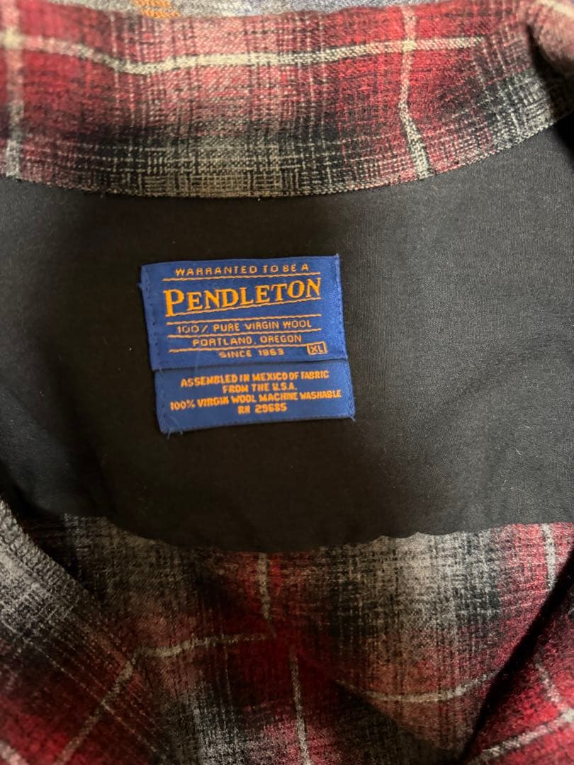 m*4様 オンブレ　Pendleton ウールチェックシャツ