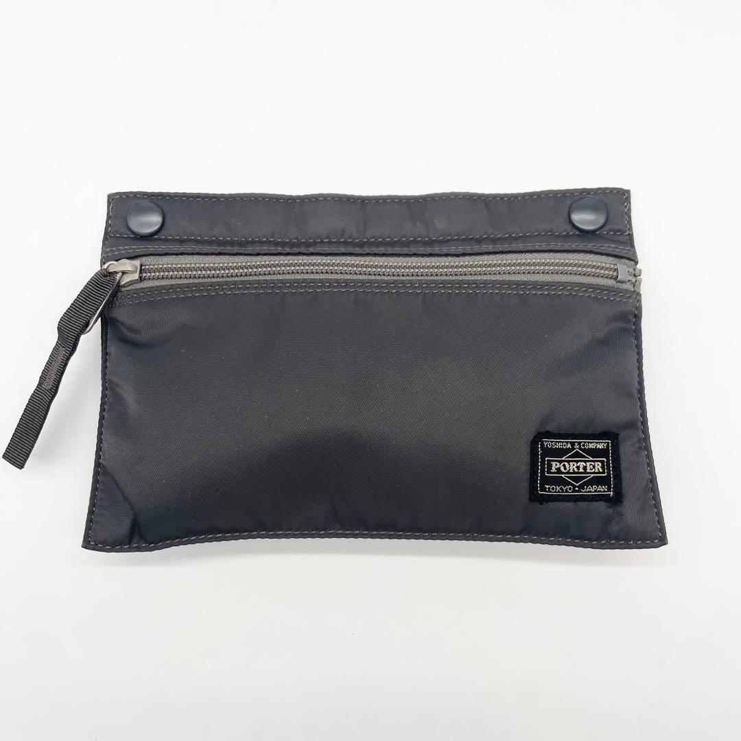 PORTER CREAM トートバッグ　カーキ　グリーン　ナイロン　ポーチ付き