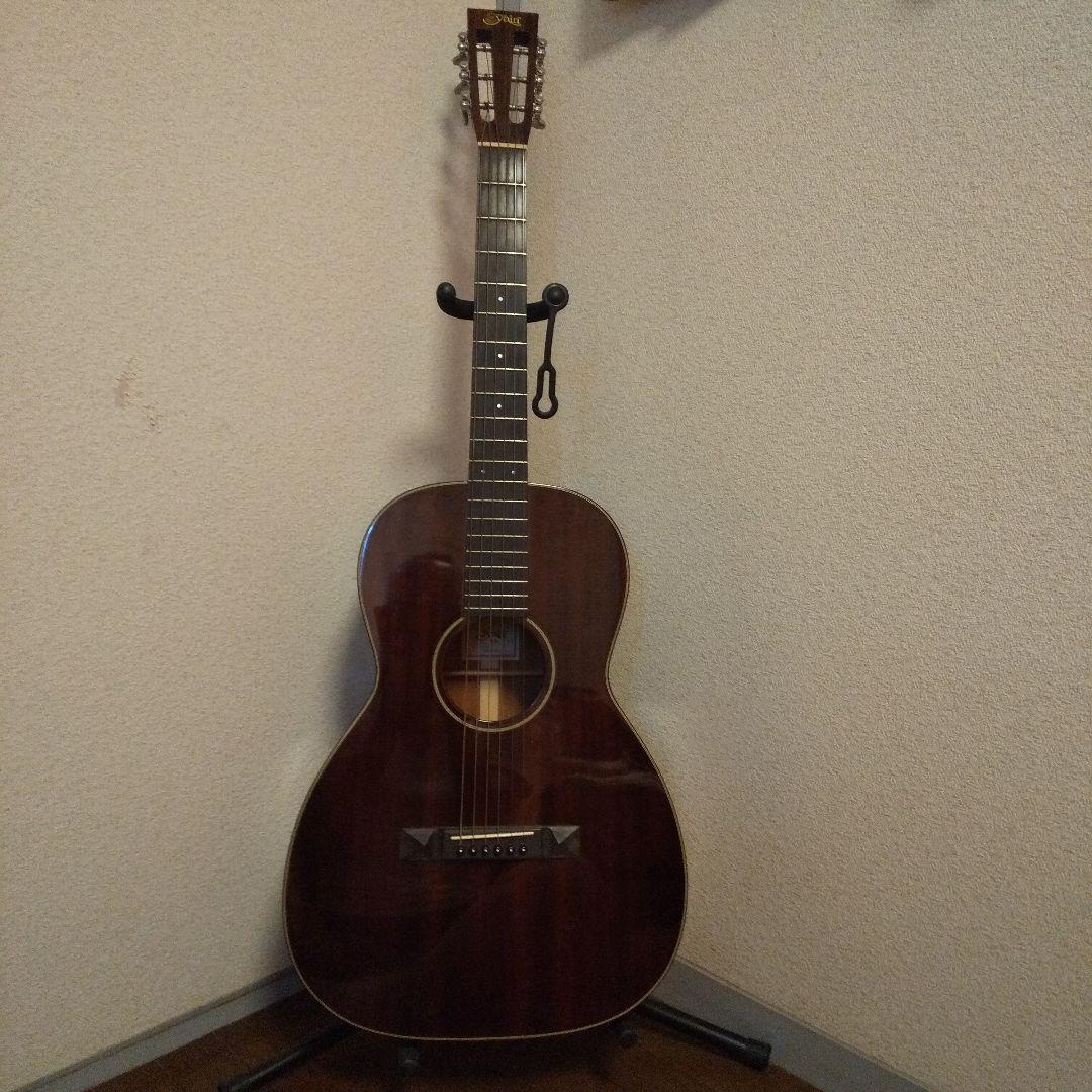 アコースティックギター マホガニー ブラウン ハードケース付きにて発送します