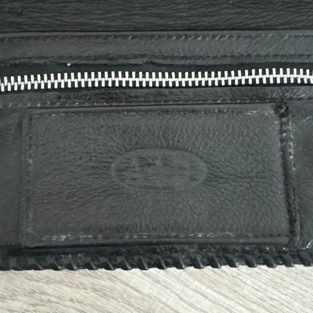 A&G 黒レザー 長財布