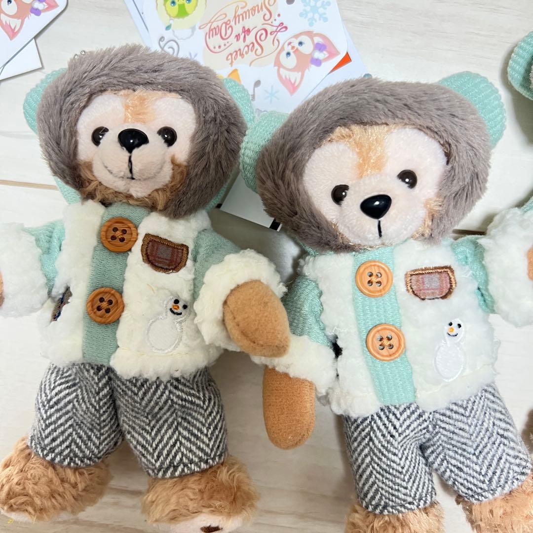 【新品未使用】シークレットオブスノーウィーデイ　ダッフィー ぬいば　4つ