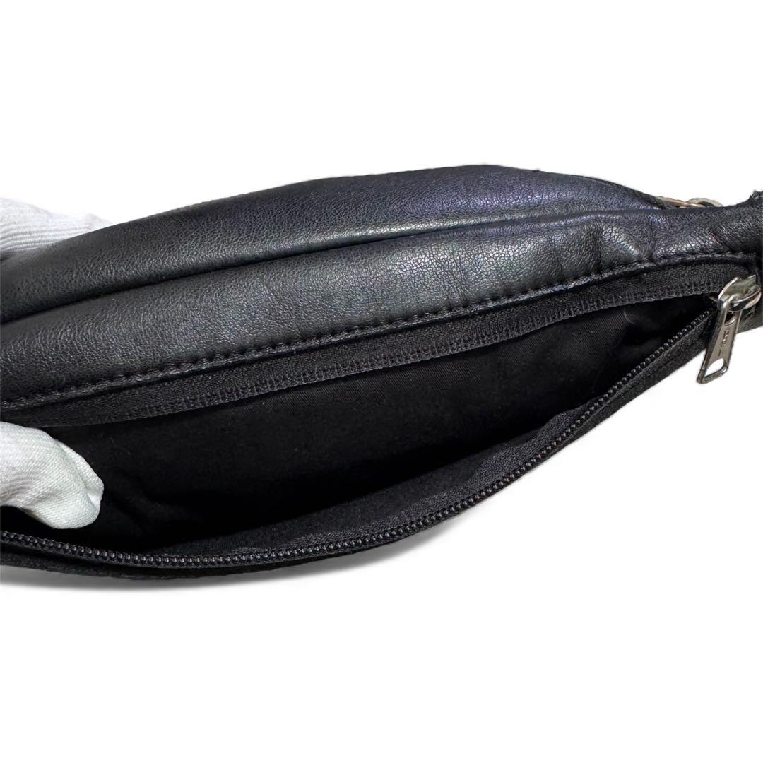 DIESEL ディーゼル ウエストバッグ レザー Dロゴ デカロゴ　斜め掛け