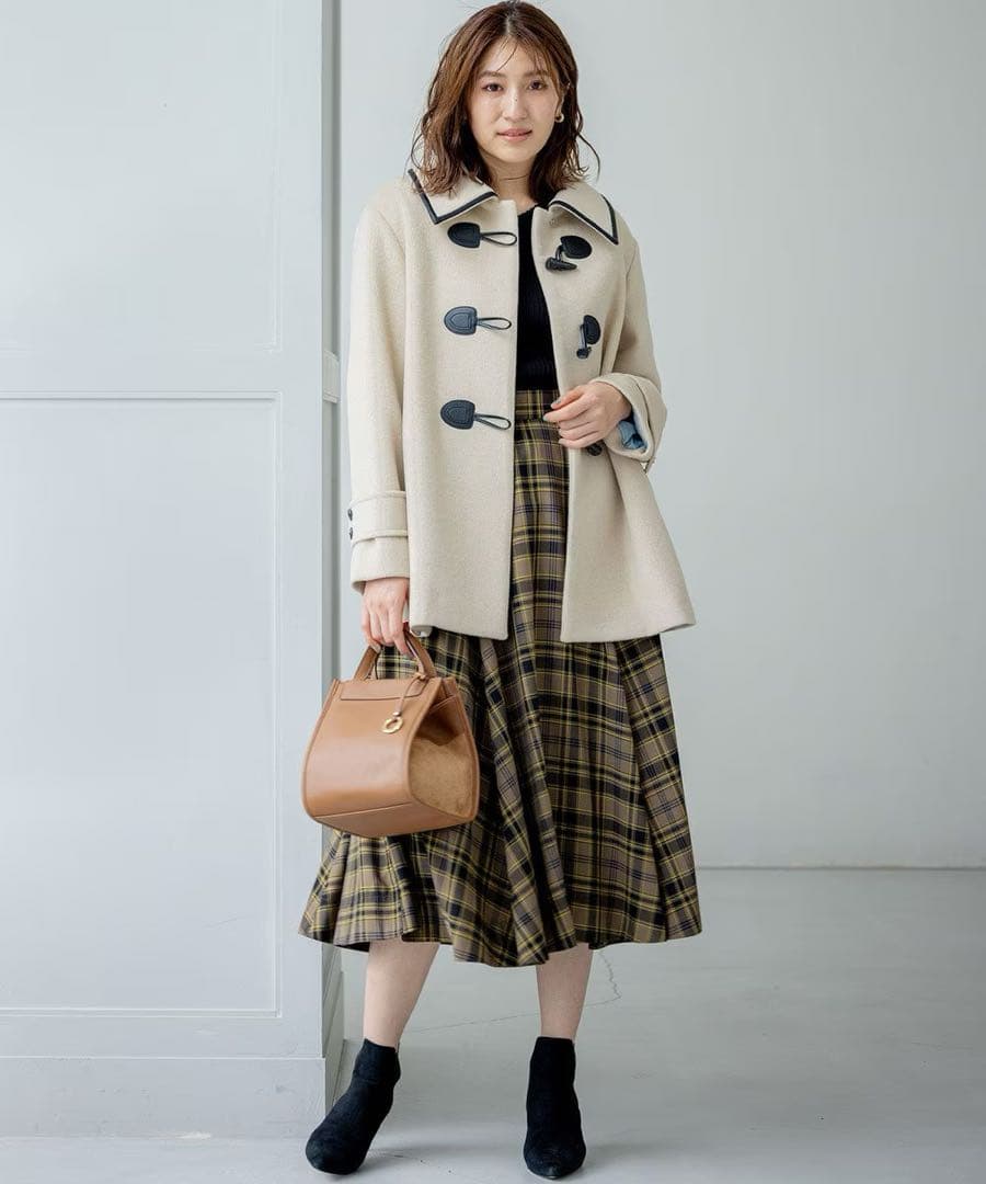 新品　未使用　タグ付き　組曲　バイカラー　ダッフルコート　2サイズ