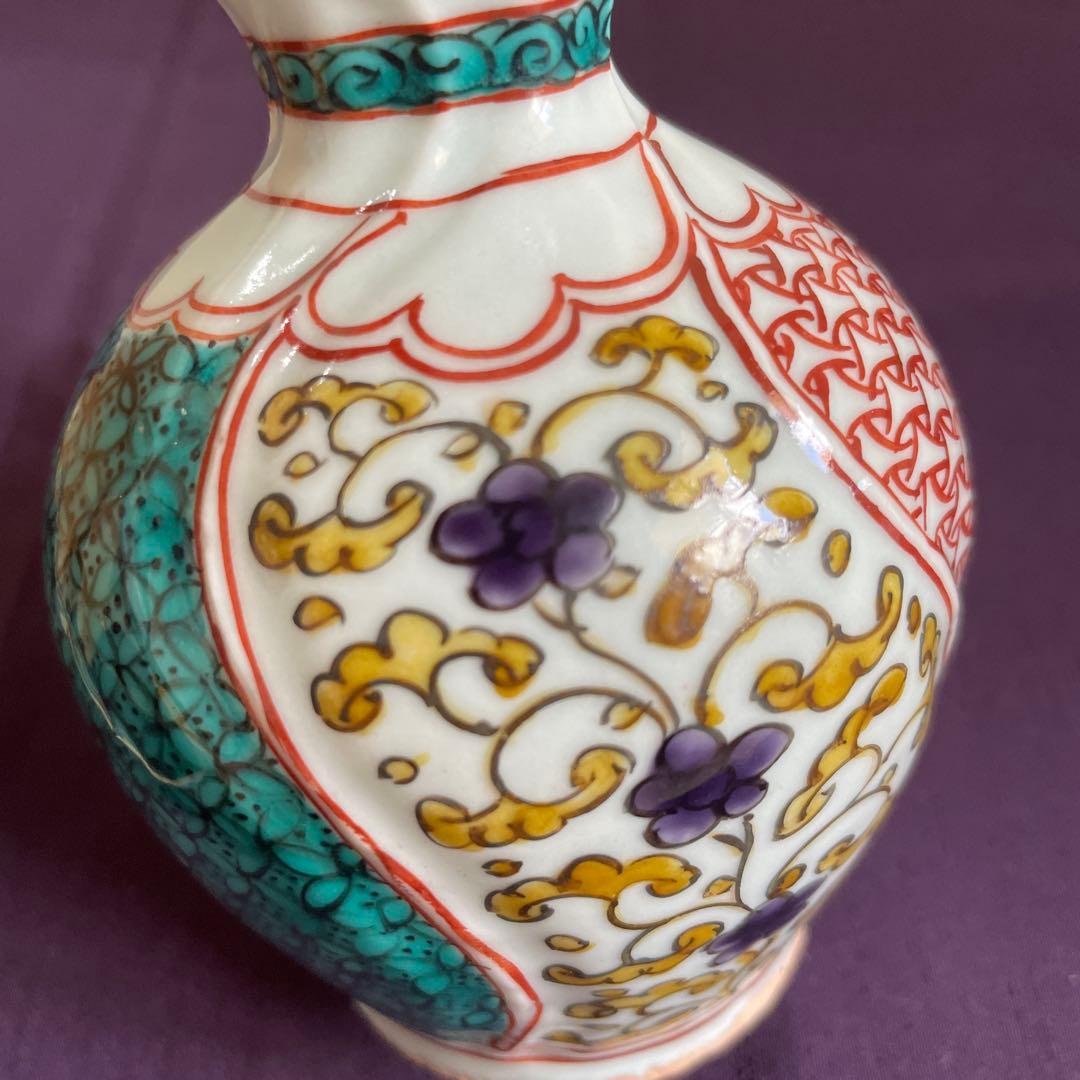 古余呂技窯　赤繪瓢箪形徳利　川瀬順一