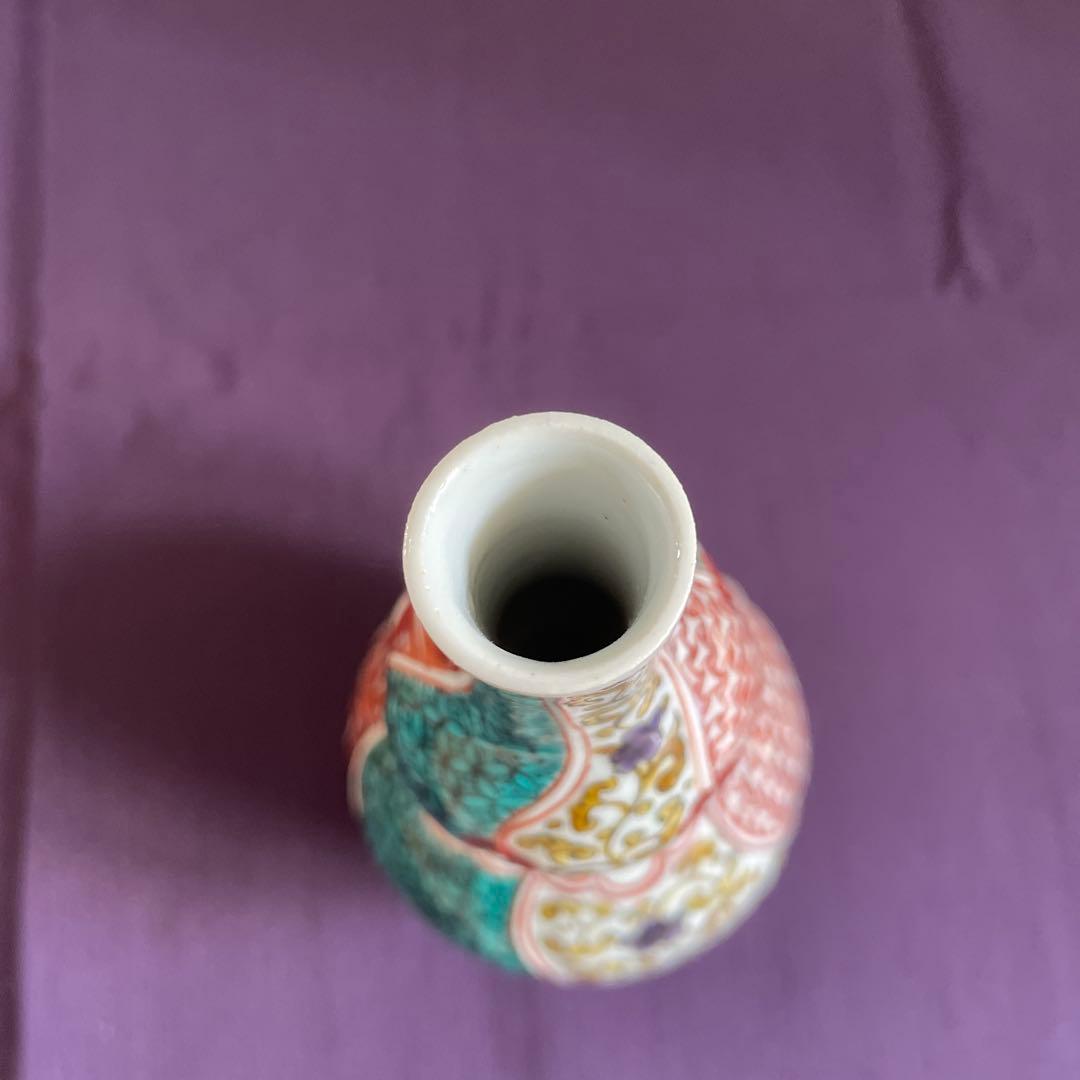 古余呂技窯　赤繪瓢箪形徳利　川瀬順一