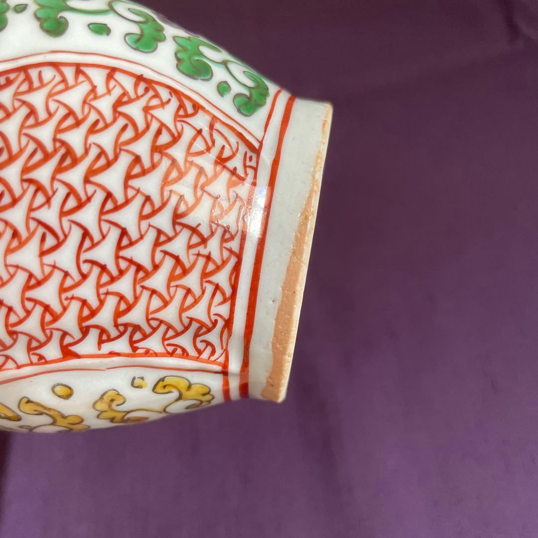 古余呂技窯　赤繪瓢箪形徳利　川瀬順一