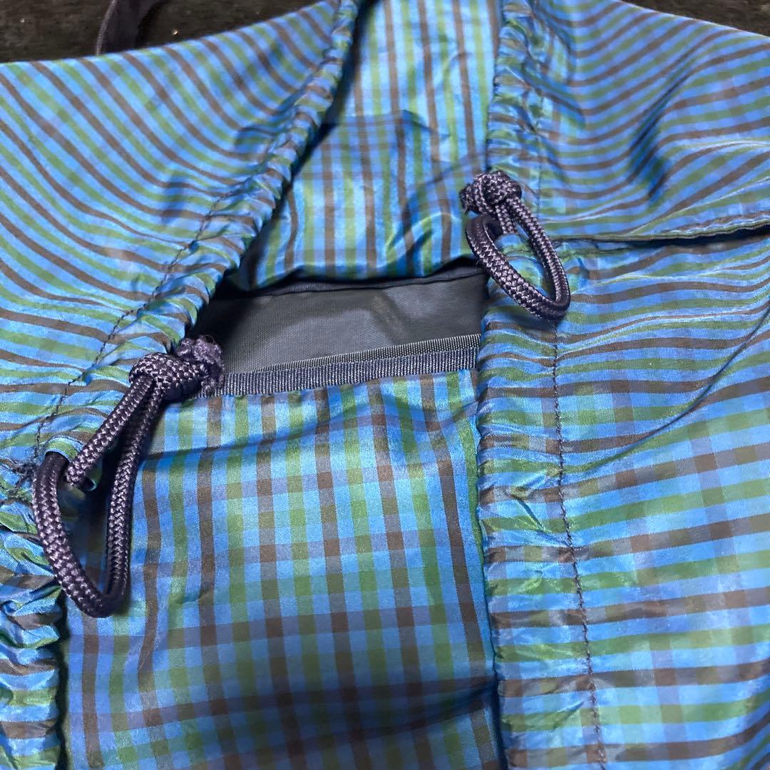 美品familiarマザーバック　緑チェック