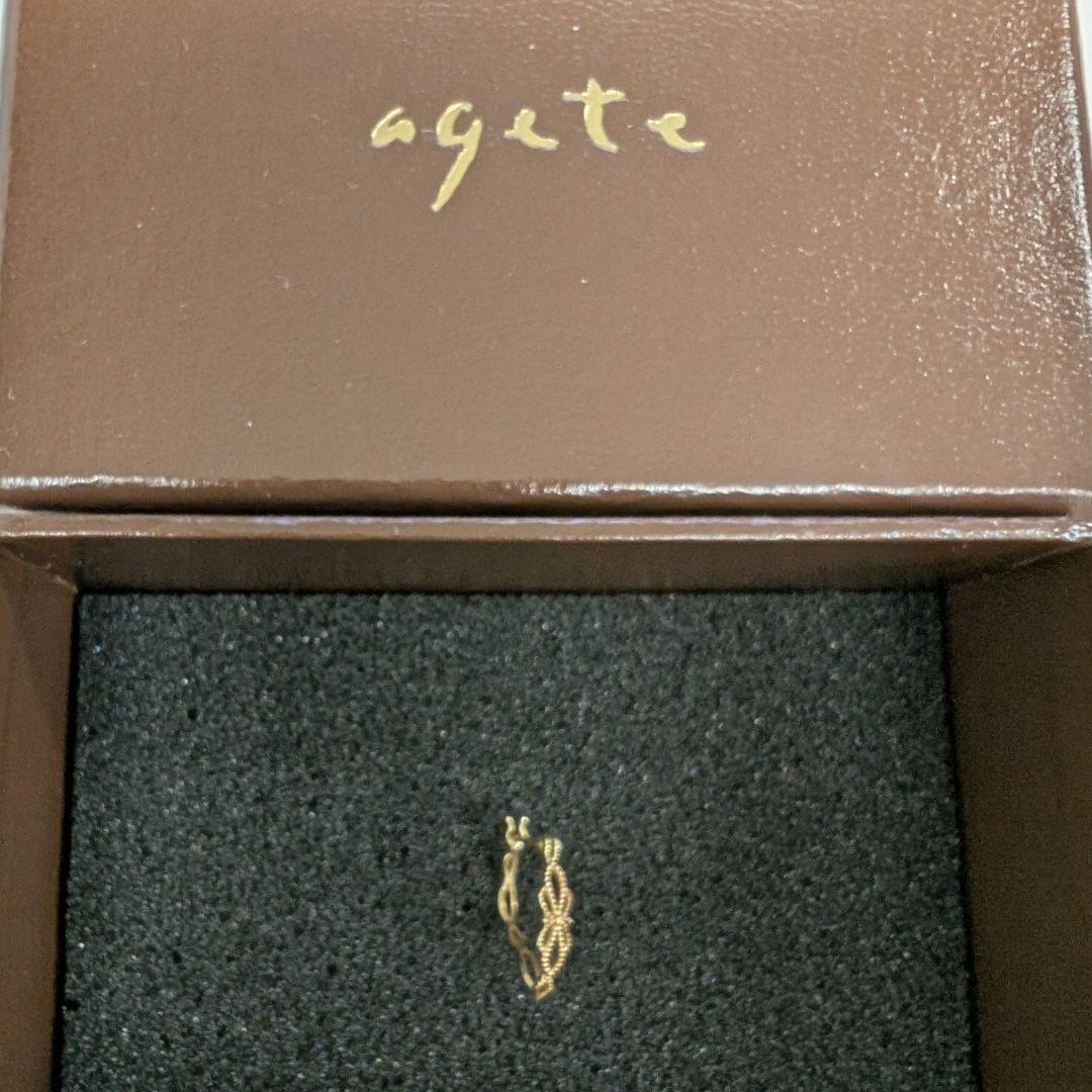 【商品説明・プロフ確認必須★Ruka★】agete フープピアノ片耳K10