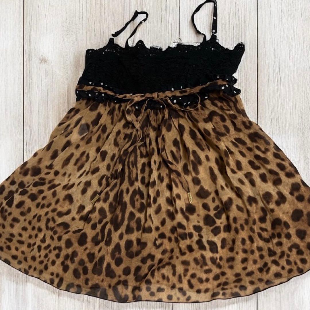 【DOLCE & GABBANA】レオパード柄キャミソール