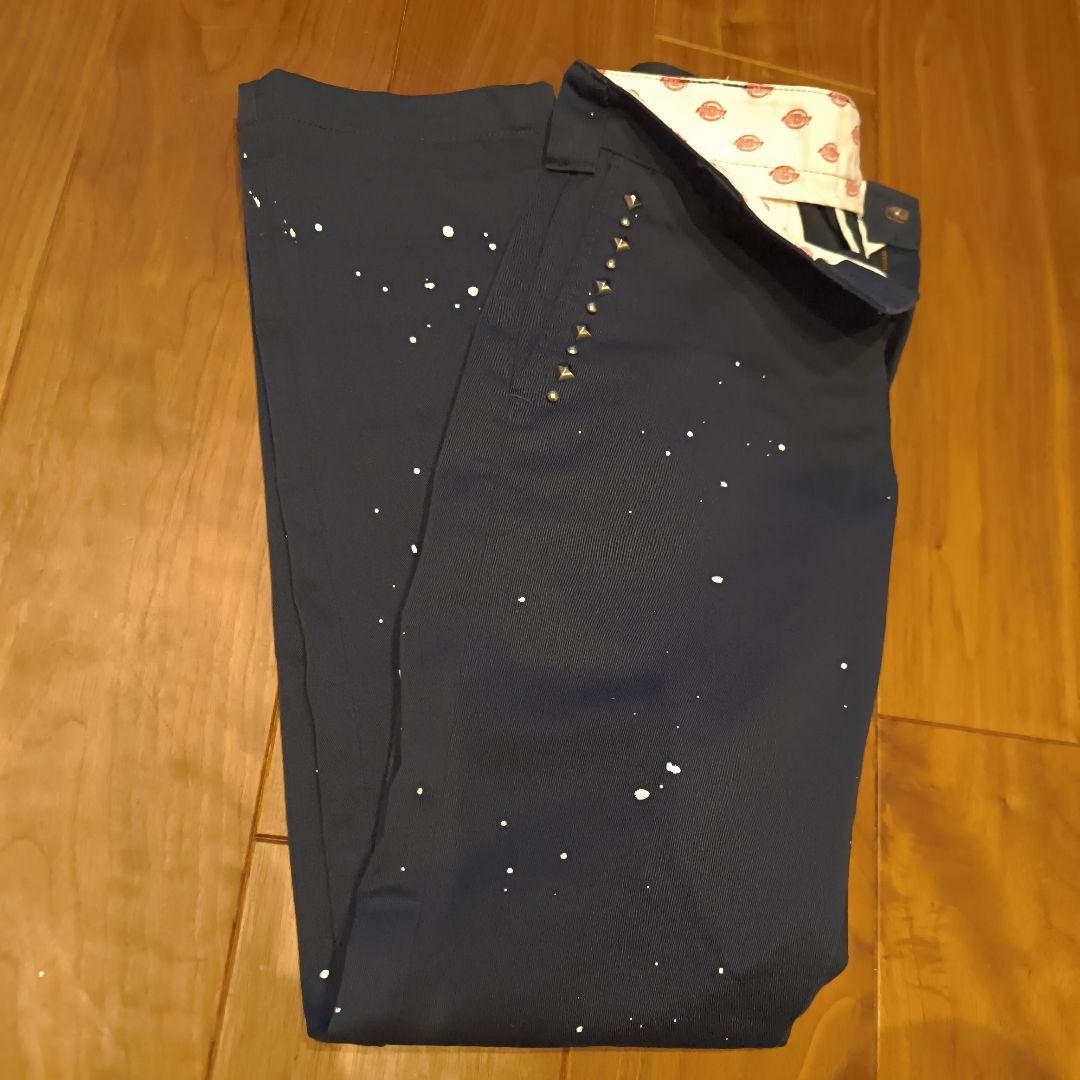 〜16日新品 Dickies×jouetieスタッズペイントスプラッシュチノパン