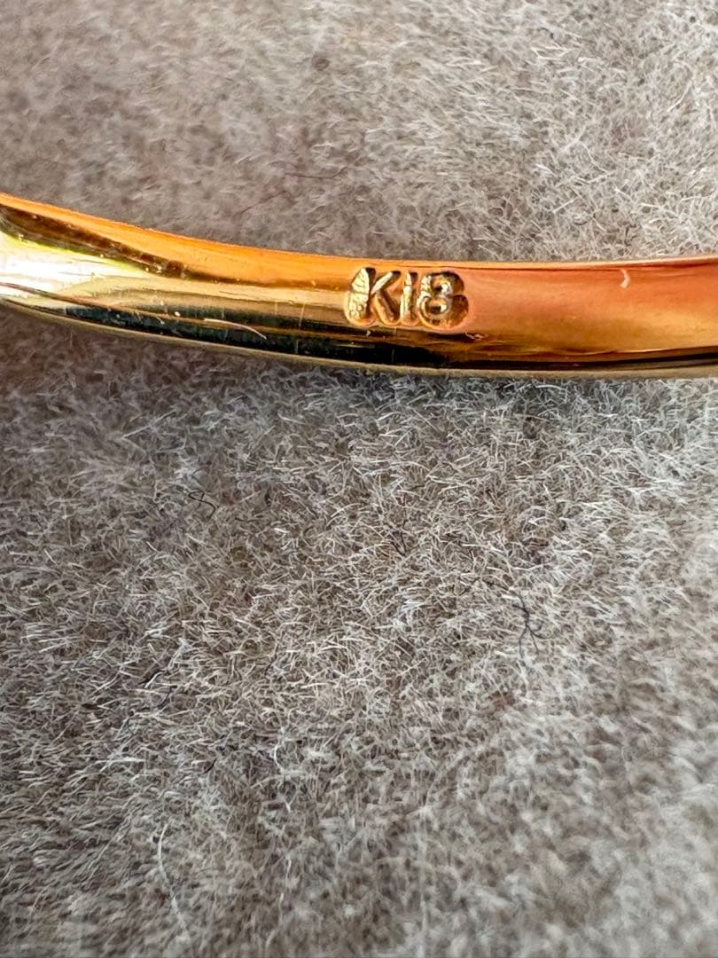 K18YG ダイヤハーフエタニティリング✨