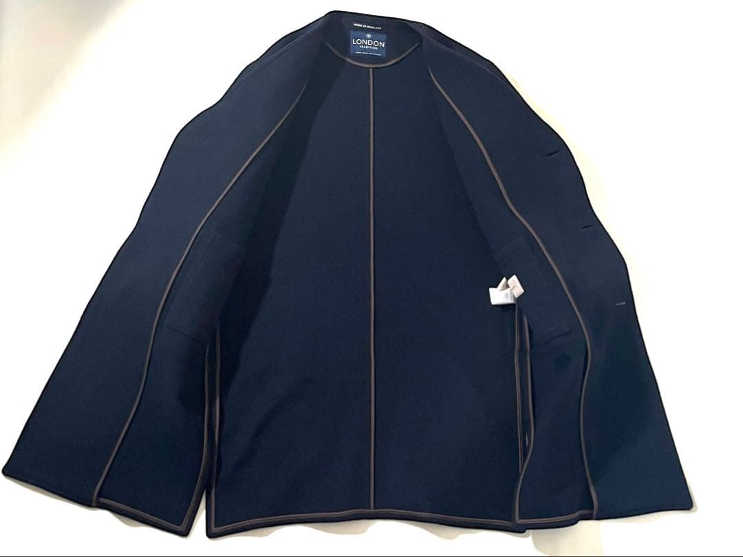 【美品】ロンドントラディション×ビームス　ノーカラー トグル コート　コラボ別注