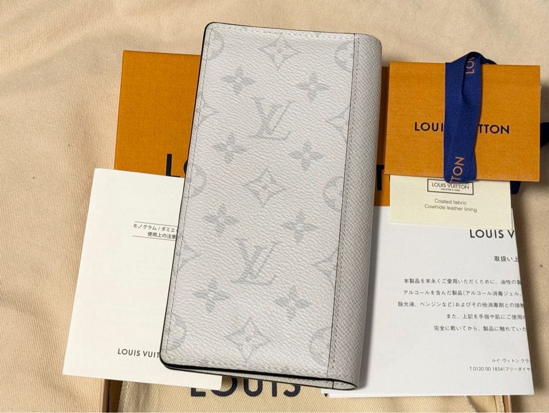 ■ほぼ未使用■ルイヴィトン ポルトフォイユブラザNM 長財布 タイガラマ グレー