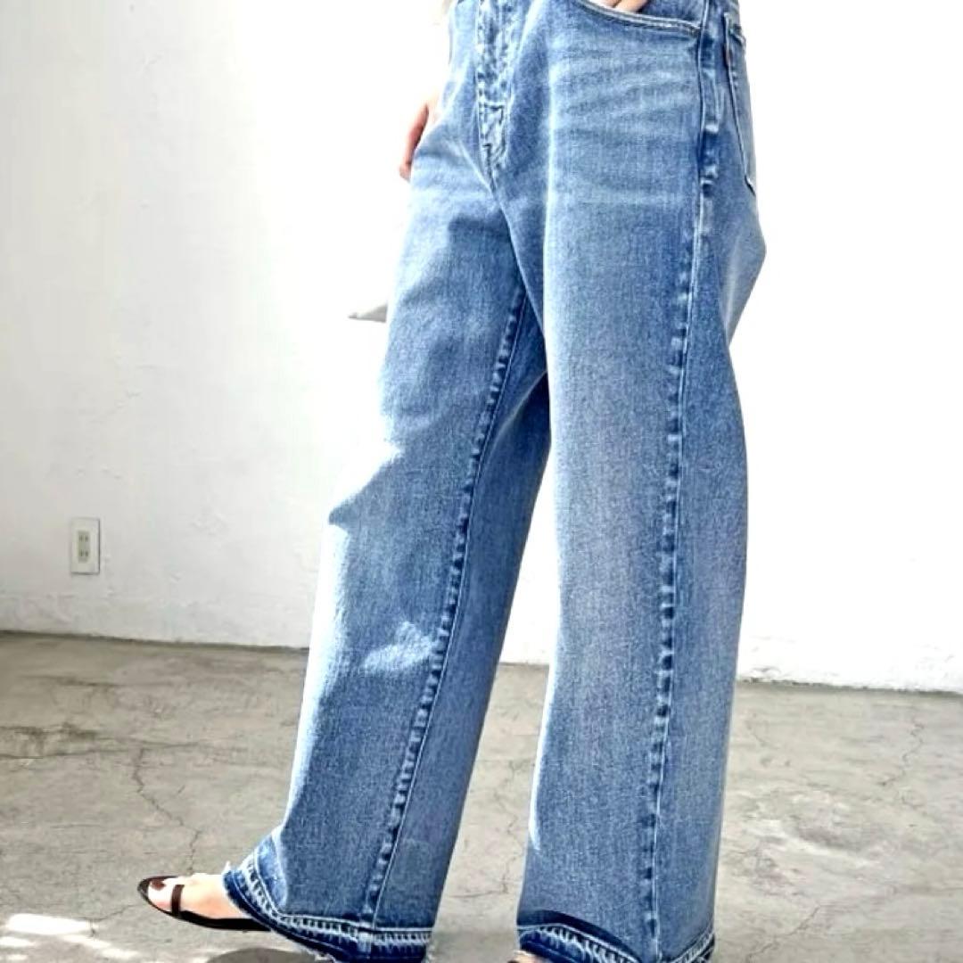 新品タグ付き❣️ spick&span 5 1/2 ルーズストレートデニム 【M】