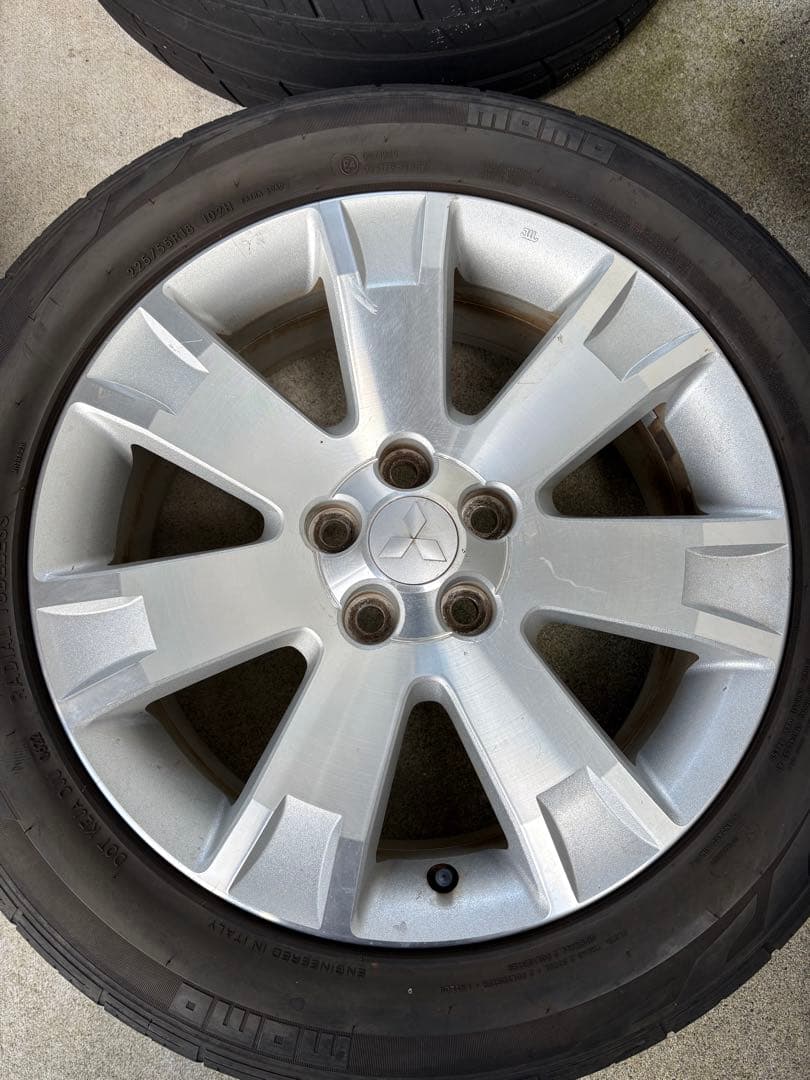 デリカ D5 前期 純正ホイール タイヤ 4本セット