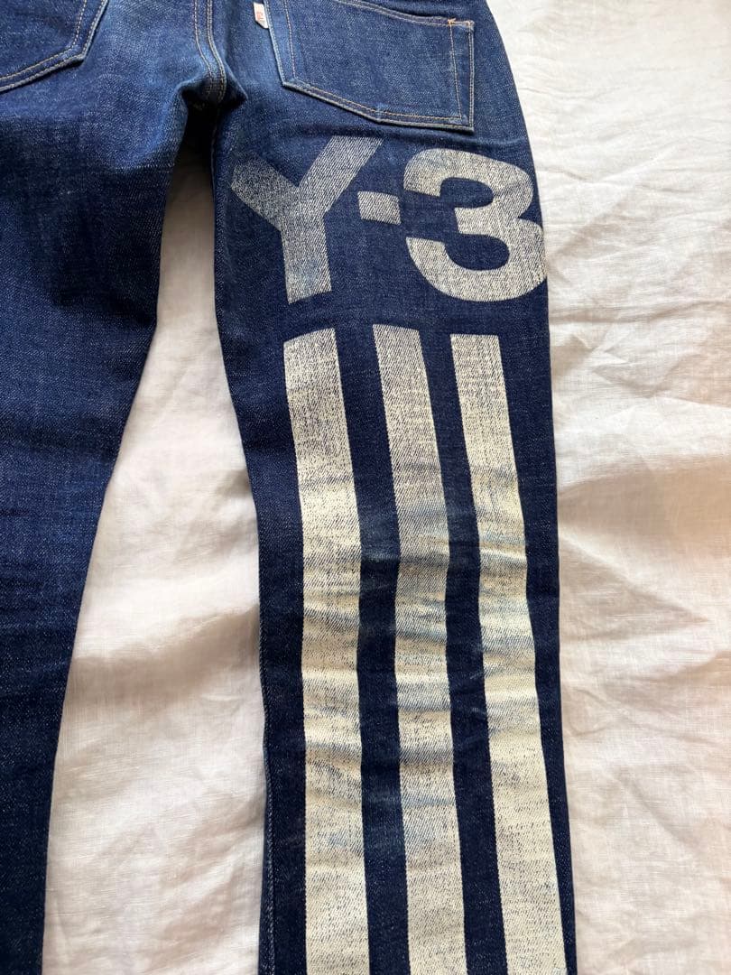 Y-3 ストライプデザイン デニム
