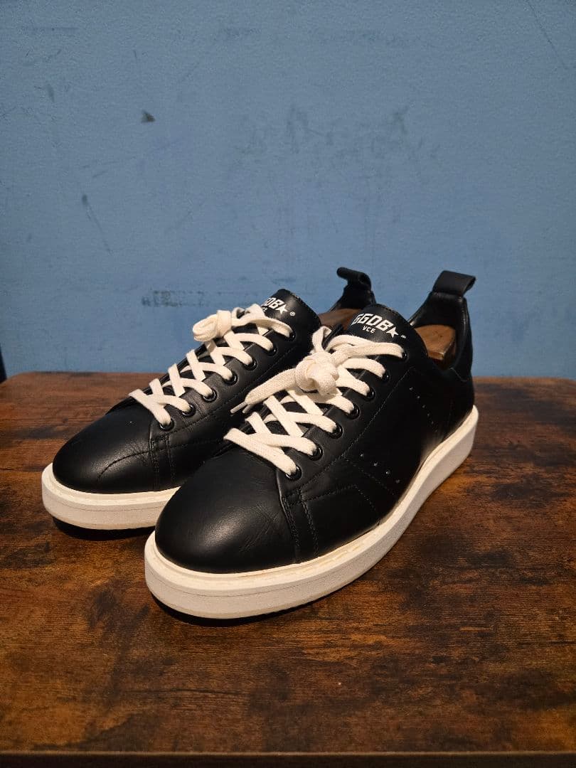 美品 Golden  Starter レザー スタープリントスニーカー