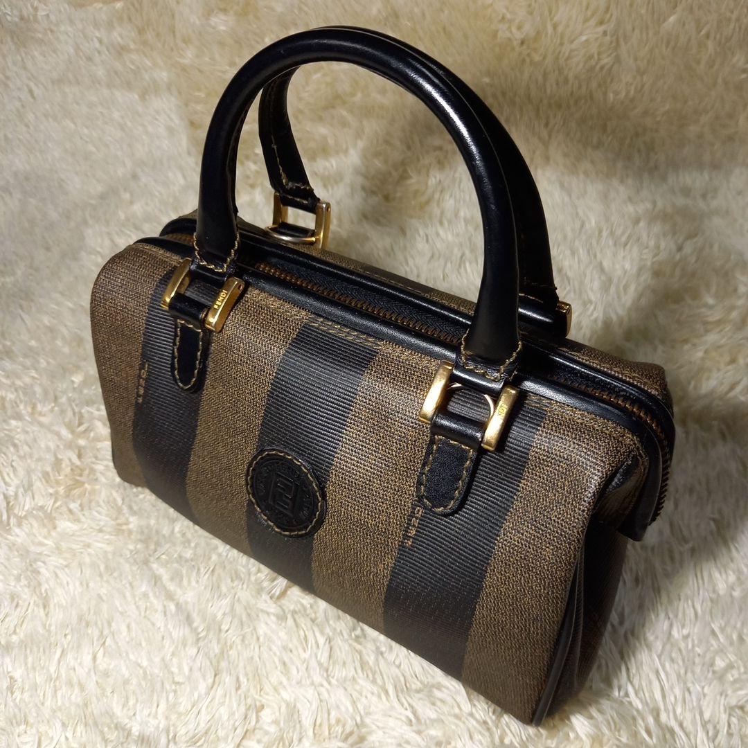 FENDI　フェンディ　ペカン柄　ミニボストンバッグ　ハンドバッグ