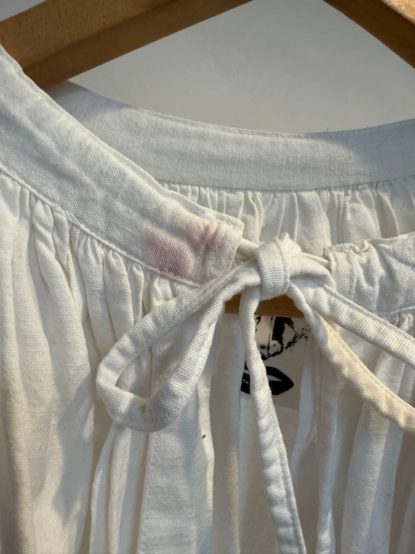 中目黒 古着屋 h アッシュリメイクチャーチドレスホワイト ロングスリーブ