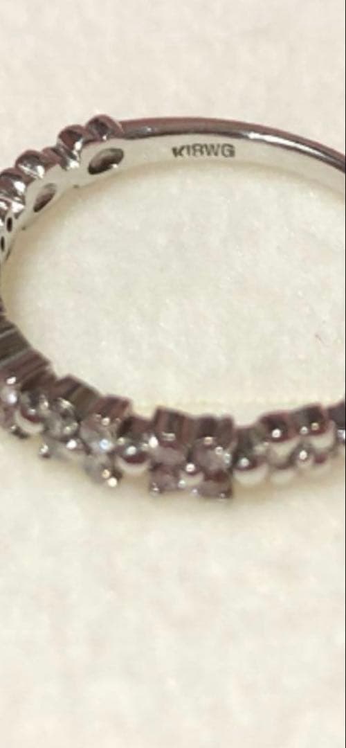 お値下げ中♡ピンクダイヤモンド フラワー　リング k18WG