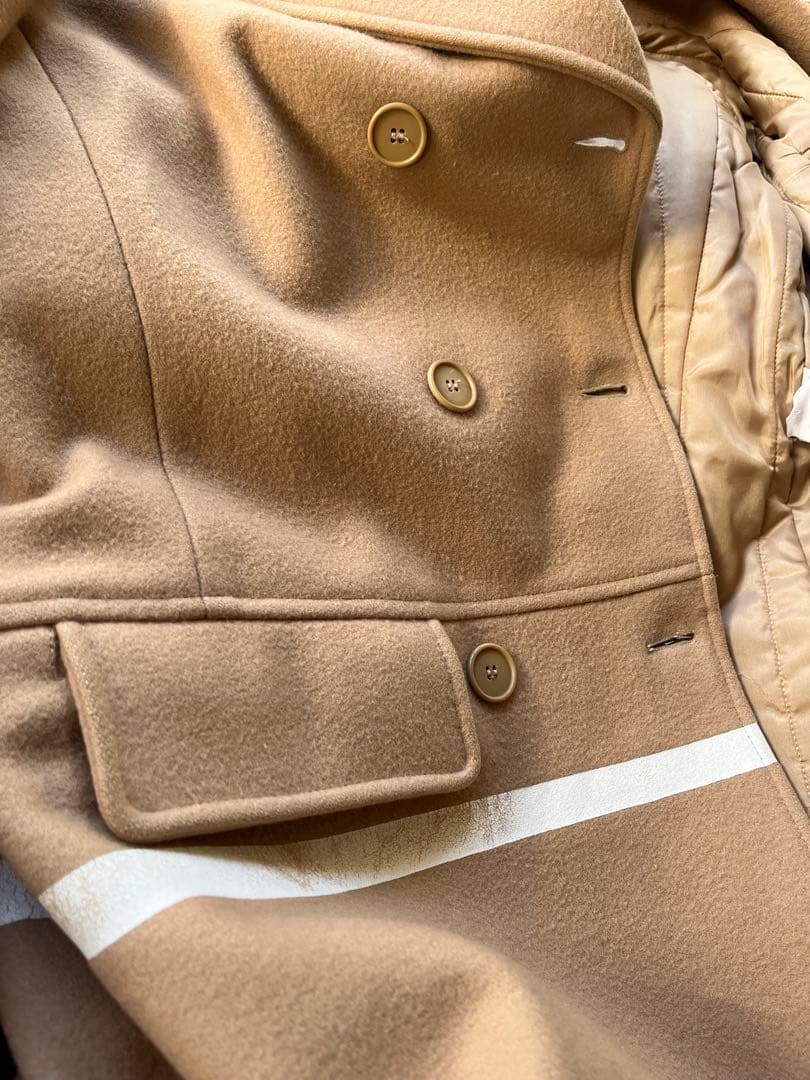 g*g様 HELMUTLANGベージュ ダブルブレスト チェスターコート ヴィン