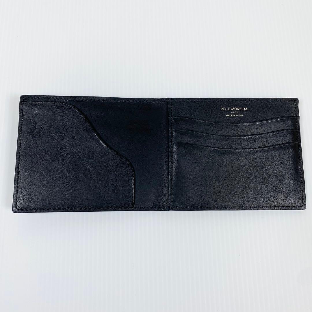 【美品】PELLE MORBIDA BA329ブラック ミニウォレット
