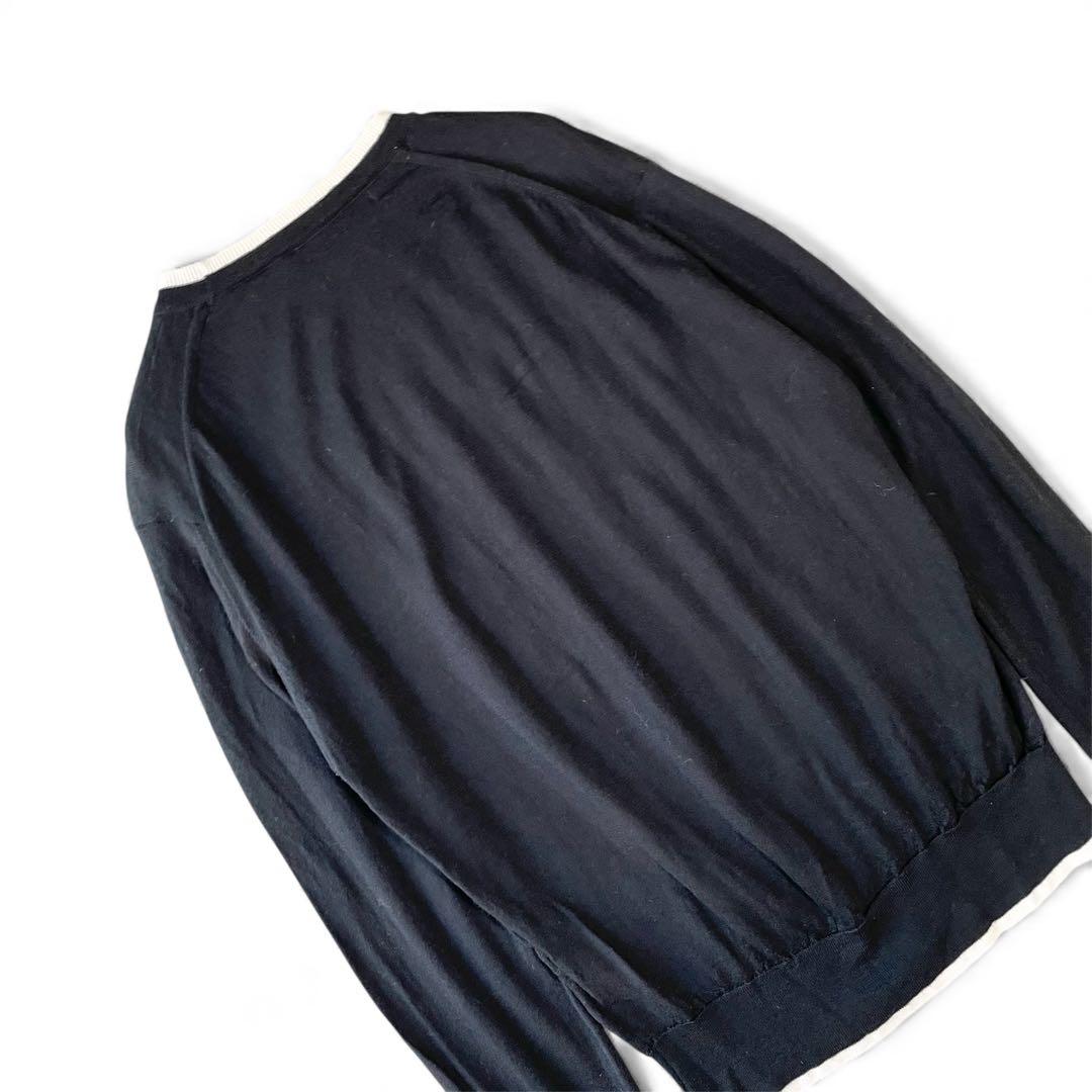 現行✨ジョンスメドレー 日本限定 バイカラーニット 30Gメリノウール レア