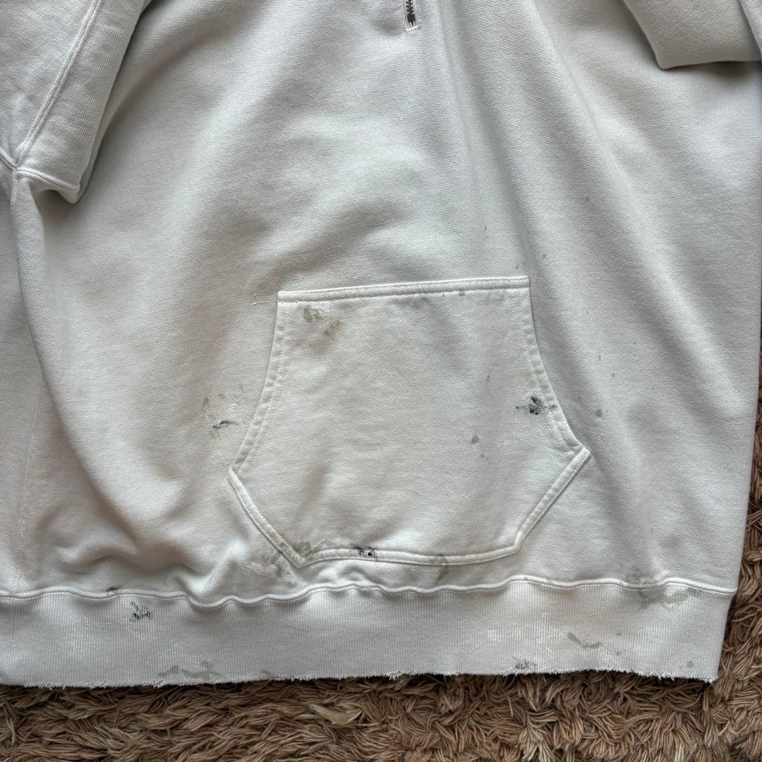 【未使用】ANCELLM アンセルム ハーフジップフーディー グレー サイズ2