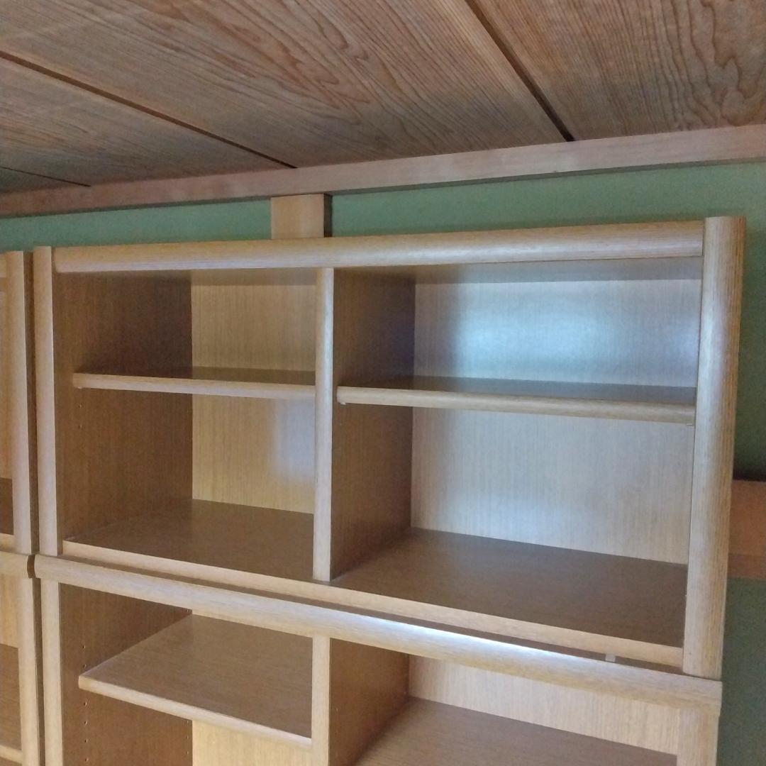 大きい本棚②　木製　ダークブラウン　幅90cm　高224cm　１個　　匿名配送