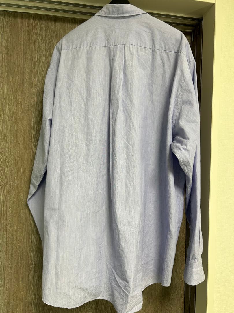 COMOLI 新型コモリシャツ サイズ4 青　ブルー